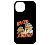 Baked by Aliens - Funny Retro Sci-Fi vintage UFO humor Custodia per iPhone 14