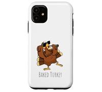 Baked Turkey 420 Smoking Marijuana, divertente meme Stoner Weed Custodia per iPhone 11