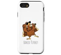 Baked Turkey 420 Smoking Marijuana, divertente meme Stoner Weed Custodia per iPhone SE (2020) / 7/8