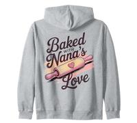 Baked with Nana's Love Mattarello Design Felpa con Cappuccio