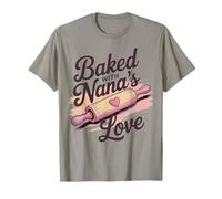 Baked with Nana's Love Mattarello Design Maglietta
