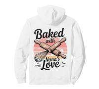 Baked with Nana's Love Rolling Pin Frusta Design Felpa con Cappuccio