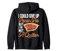 Baker Bakery Give Up Dessert Amante Cibo Pecan Pie Baker Felpa con Cappuccio