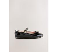 Baker by Ted Baker Baker by Ted Baker - Scarpe Mary Jane nere con fiocco e vernice per il ritorno a scuola per bambine uk10eu28 Nero