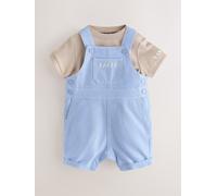Baker by Ted Baker Completo salopette e t-shirt in chambray Blu/Grigio pietra di Baker by Ted Baker 6874cm blu