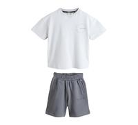 BAKER BY TED BAKER Ragazzo - Completo t-shirt e shorts grigi oversize