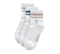 BAKER BY TED BAKER Ragazzo Confezione da 3 paia di calzini con fondo imbottito a righe Bianco 31-36