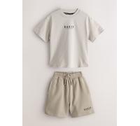 Baker by Ted Baker Set T Shirt oversize e pantaloncini Baker by Ted Baker 9298cm Naturale