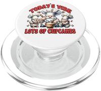 Baker Gnomes With Funny Sayings Todays Vibe Lots Of Cupcakes PopSockets PopGrip per MagSafe