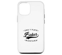 Baker Montana Oro Y Plata State Motto per uomo donna. Custodia per iPhone 12/12 Pro