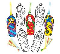 Baker Ross Acchiappasole Ciabattina (Confezione da 8) Perfetti per i Bambini da Decorare e Appendere, Ideali Come Regalo Fatto in casa, Progetto Scolastico, lavorazioni di Gruppo e Altro