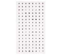 Baker Ross Adesivi con lettere e numeri trasparenti (confezione da 1000) - Decorazioni creative per bambini