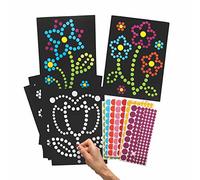 Baker Ross Adesivi di Fiori - Confezione da 8, Artigianato per Bambini (AX877)