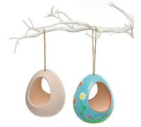 Baker Ross AR267 Mangiatoie in Ceramica per Uccelli per Bambini, da Decorare e Appendere (Scatola da 2), Ceramic, 11cmx9cm