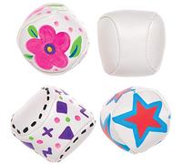 Baker Ross AT955 Mini Palline Morbide Fai da Te, per i progetti di arti e mestieri per bambini (confezione da 6), assortiti
