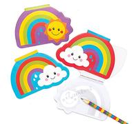 Baker Ross AT966 Block Notes Arcobaleno, per borse da festa per bambini e piccoli giocattoli per bambini (confezione da 12), assortiti