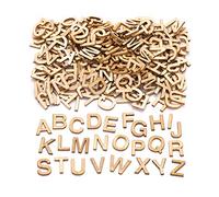 Baker Ross Aw350 Mini Lettere Maiuscole in Legno (Confezione da 260) - Decorazioni Creative per Bambini, Wood