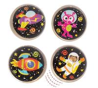 Baker Ross AX193 Palline Brillantinate Rimbalzanti Sistema Solare - Confezione Da 10, Regalini Per Compleanni E Giocattoli Da Esterno Per Bambini
