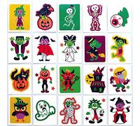 Baker Ross AX233 Tatuaggi Temporanei Di Halloween - Confezione Da 60, Per Bambini Da Indossare, Per Feste E Come Piccoli Giocattoli O Sorpresine