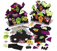 Baker Ross AX257 Kit Casa Stregata Di Halloween - Confezione Da 2, Decorazioni Di Halloween, Arti E Mestieri, Regali, Attività Per Feste E Altro