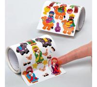 Baker Ross AX576 Rotoli Di Adesivi Della Natività - Confezione Da 600, Adesivi Per Bambini, Ideali Per Progetti Artistici E Artigianali Di Halloween, Ideali Per Creare Biglietti E Album Di Ricordi