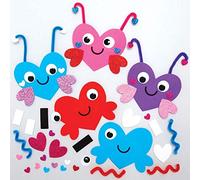 Baker Ross AX671 Kit Magneti Love Bug - Pacco da 8, Decorazioni Combinabili, Crea Le Tue Calamite, l’Arte per Bambini, Piccoli Regali e Artigianato a Casa