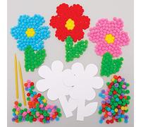 Baker Ross AX880 - Set di 5 pompon, per lavori creativi e creativi, per decorare e esporre i bambini
