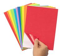 Baker Ross AX950 Fogli Adesivi in Gommapiuma in colori di Arcobaleno - Confezione da 24, Materiali Artistici Colorati per Attività Artigianali per Bambini