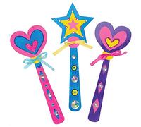 Baker Ross Bacchette Magiche da Principessa in Cartoncino da Decorare (confezione da 8)