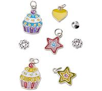 Baker Ross Braccialetti con Ciondoli di Cupcake - Confezione da 3, Kit per Creare Gioielli per Bambini (FC369)
