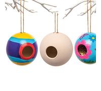 Baker Ross Casette per Uccelli in Ceramica (confezione da 2) per bambini da progettare e decorare, ideali per giardinaggio, gruppi a scuola e a casa
