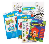 Baker Ross Cbs012 - Confezione da Due Divertenti Kit Creativi per Halloween, Adesivi e Libro di Attività per Ragazzi e Ragazze