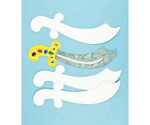 Baker Ross Crea una Spada Pirata per Bambini da Creare, Personalizzare ed Giocarci (confezione da 6)