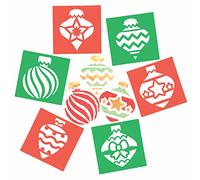 Baker Ross FC107 Stencil a palla per bambini - Confezione da 8, Stencil lavabili per bambini, Stencil per Scrapbooking