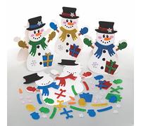 Baker Ross FC123 Kit di Biglietti Pupazzo di Neve - Confezione da 6, Creazione di Biglietti, Crea i tuoi Biglietti di Natale, Ideali per Progetti Artistici e Artigianali per Bambini