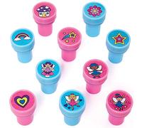 Baker Ross FC692 Timbrini Fatine - Set di 10 timbri per bambini