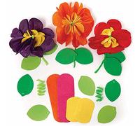 Baker Ross FC745 Kit Fiori con Carta Velina - Set di 6, materiale artistico per bambini
