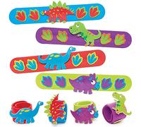 Baker Ross FC814 Bracciale Dinosauro - Set di 4 bracciali per bambini