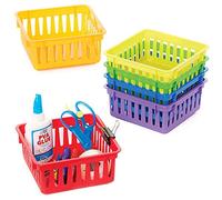 Baker Ross FC892 Cestini in plastica multicolore - Set di 3, Artigianato per bambini