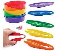 Baker Ross FC936 Pinze e vasi di plastica - Set di 6, artigianato per bambini