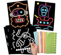 Baker Ross FE267 Disegni di Pirati con Puntini Adesivi - Confezione da 8