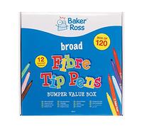 Baker Ross FE413 Pennarelli a Punta Larga - Confezione da 120, pennarelli da colorare, pennarelli per bambini, pennarelli da colorare per bambini