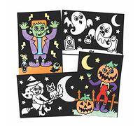Baker Ross FE737 Decorazioni Immagini di Halloween da Colorare - Confezione da 10, Immagini in feltro, Decorazioni Personalizzate, Set Artigianale per Bambini da Decorare e da Esporre