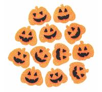 Baker Ross FE738 Adesivi di Schiuma Glitterata di Zucca - Confezione da 100, Adesivi per Bambini, Ottimi per Fare Carte e Scrapbooking
