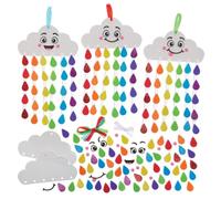 Baker Ross FN011 Kit di miscelazione e abbinamento di gocce d'arcobaleno - Confezione da 5, kit di decorazione primaverile per bambini