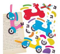 Baker Ross FN077 Kit di segnalibri moped mix & match - Confezione da 8, kit per la Giornata mondiale del libro, creazione di segnalibri per bambini