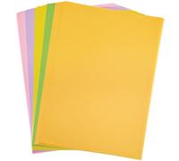 Baker Ross FN206 A4 Carta da zucchero - Confezione da 80, Carta colorata riciclata per arti e mestieri per disegno, schizzi e scrapbook