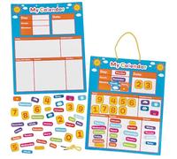 Baker Ross FN437 Il mio primo calendario magnetico giornaliero - Confezione da 1, calendario per bambini con pezzi mobili