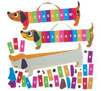 Baker Ross FN452 Kit per imparare a contare con cani bassotti - Confezione da 4, STEM, scienze, matematica e ausili didattici per bambini e scuole