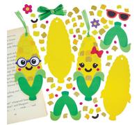 Baker Ross FN592 Kit decorativi mix & match con mais dolce - Confezione da 6, kit creativi autunnali, perfetti per la scuola e le attività domestiche